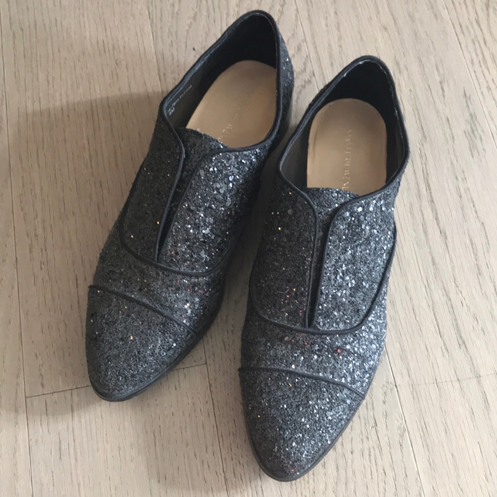 Saks Fifth Avenue tuxedo loafers